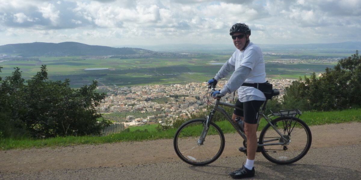 Great views with bicycle in Israel