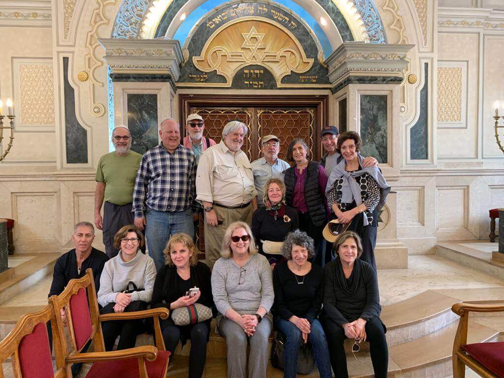 Group at the Beth El Synagogue in Casablanca