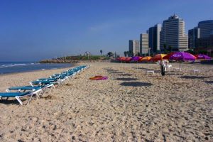 Hilton Beach summer time in israel fun