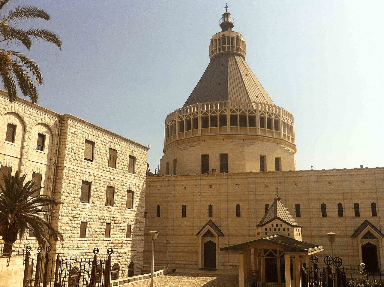 Satined glass on a churche in Nazareth Israel