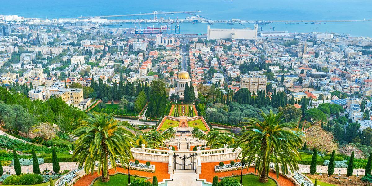 Haifa's Port From the Carmel mount
