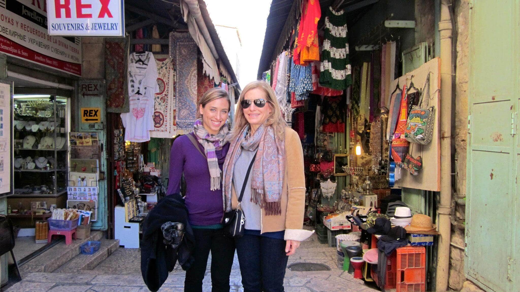 tourists in Israel, Jaffa market