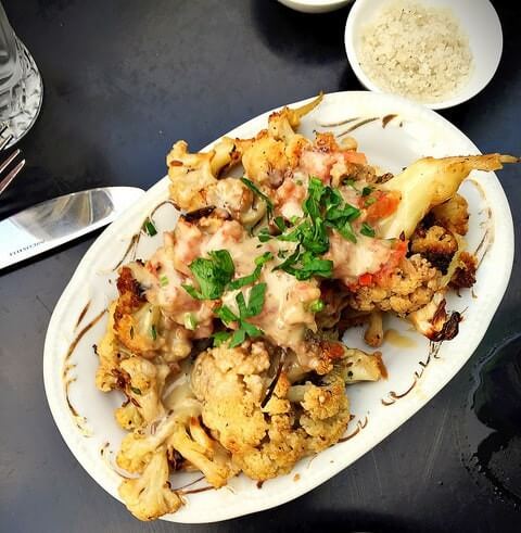 Israeli Roasted Cauliflower Salad