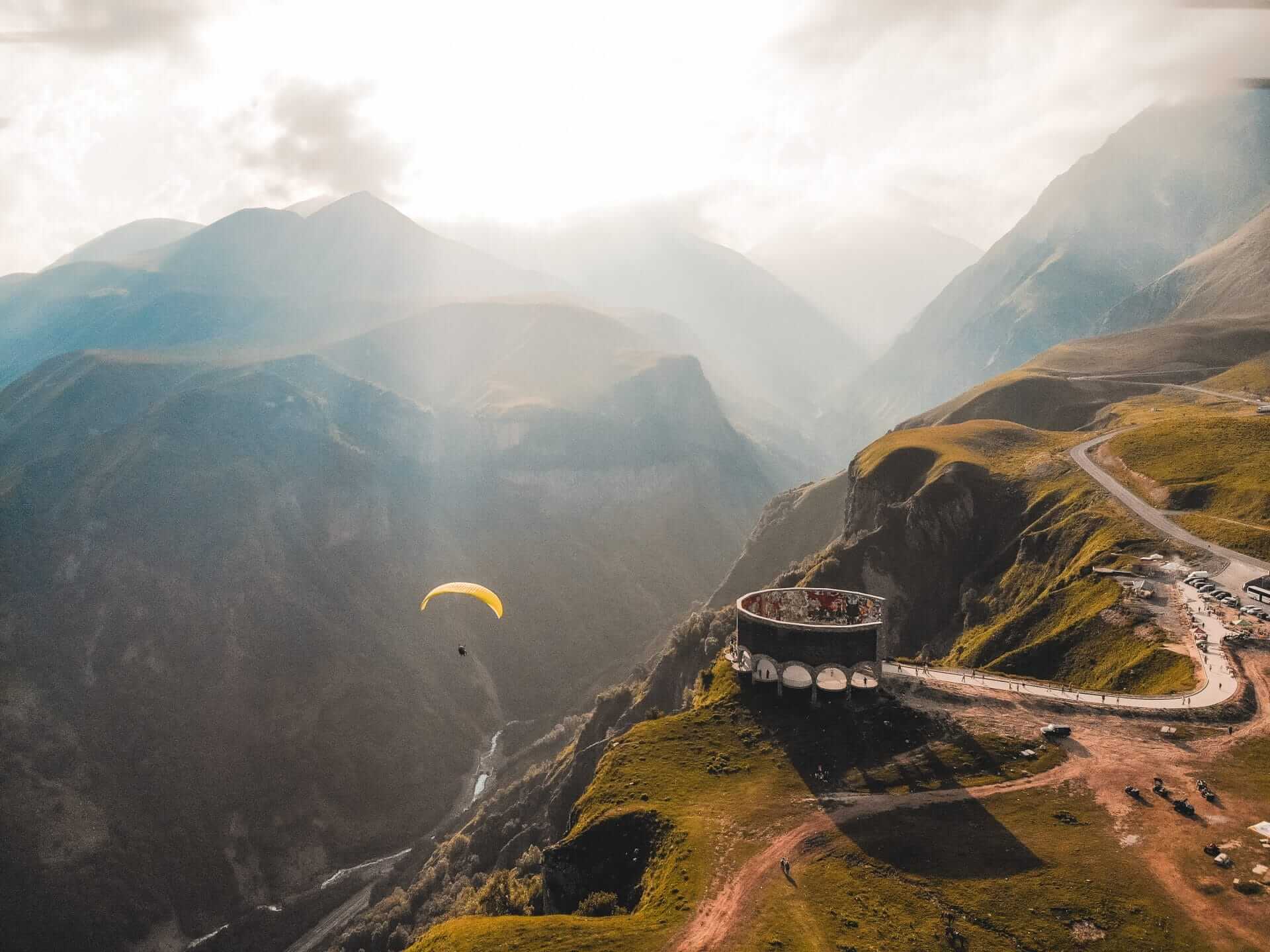 The caucasus mountains in Georgia on a Jewish heritage tour of Georgia