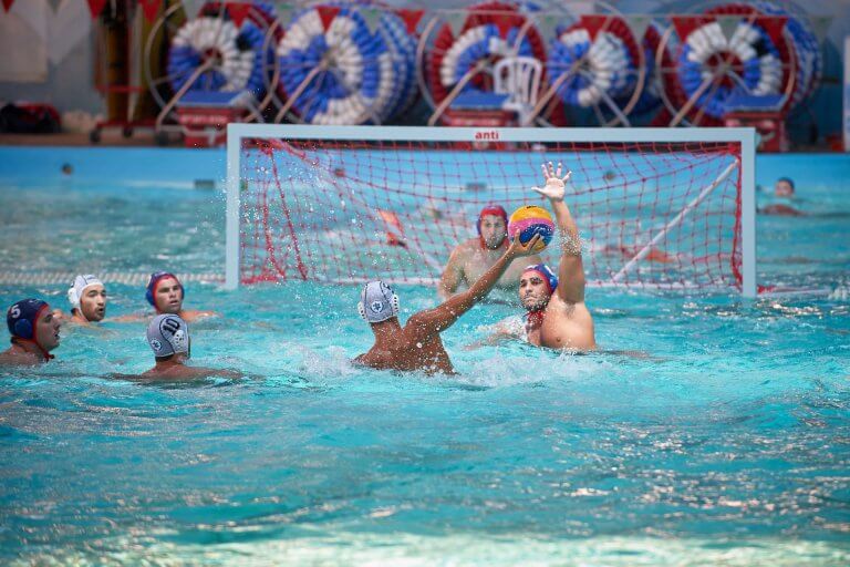 Water polo players at the Maccabiah games